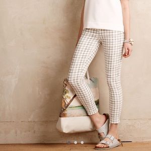 Paige Gingham Skinny Jeans